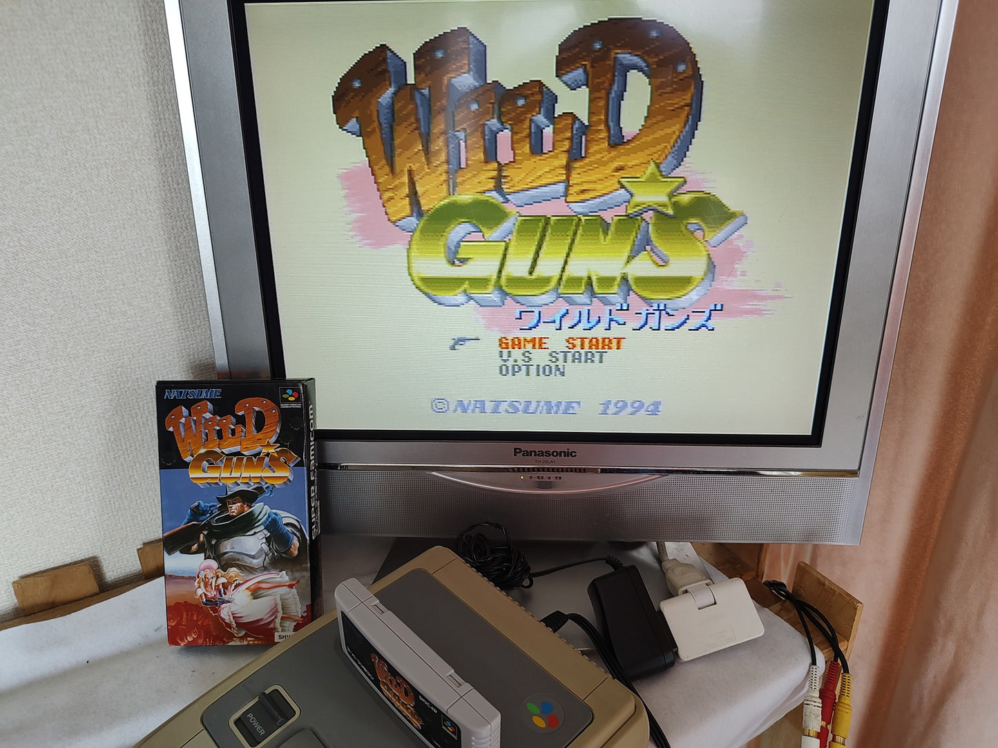 Wild Guns Super Famicom SFC SNES Cartridge w/Manual, Box, Working-g0625