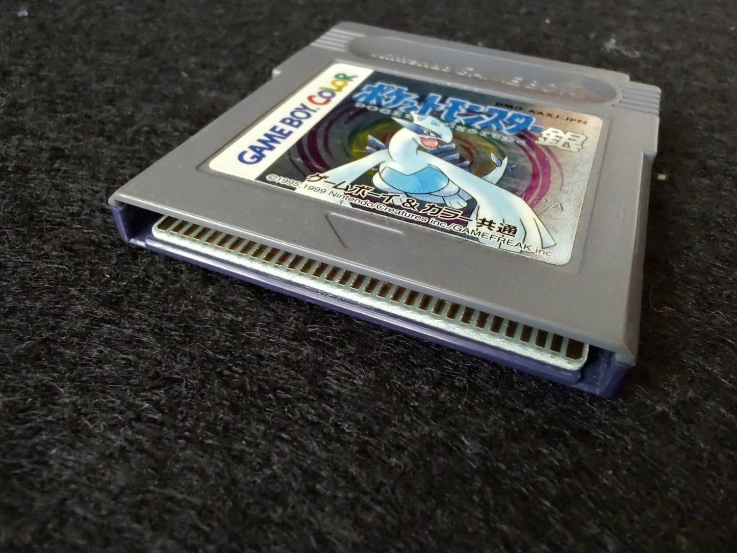 Pocket Monsters Silver Pokemon Gameboy cartridge set, working-g0627-