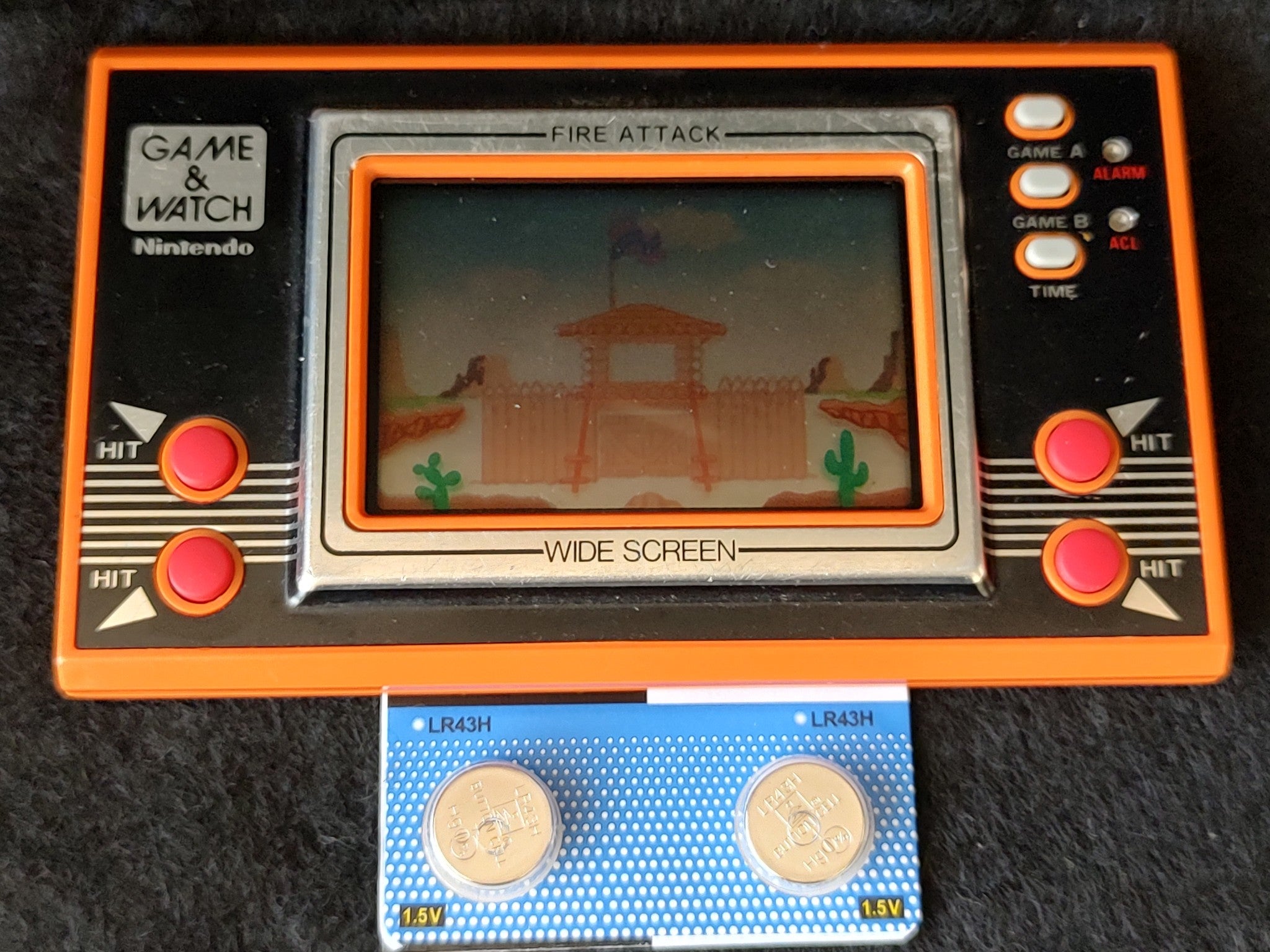 Vintage Nintendo Game & Watch FIRE ATTACK ID-29 Handheld game