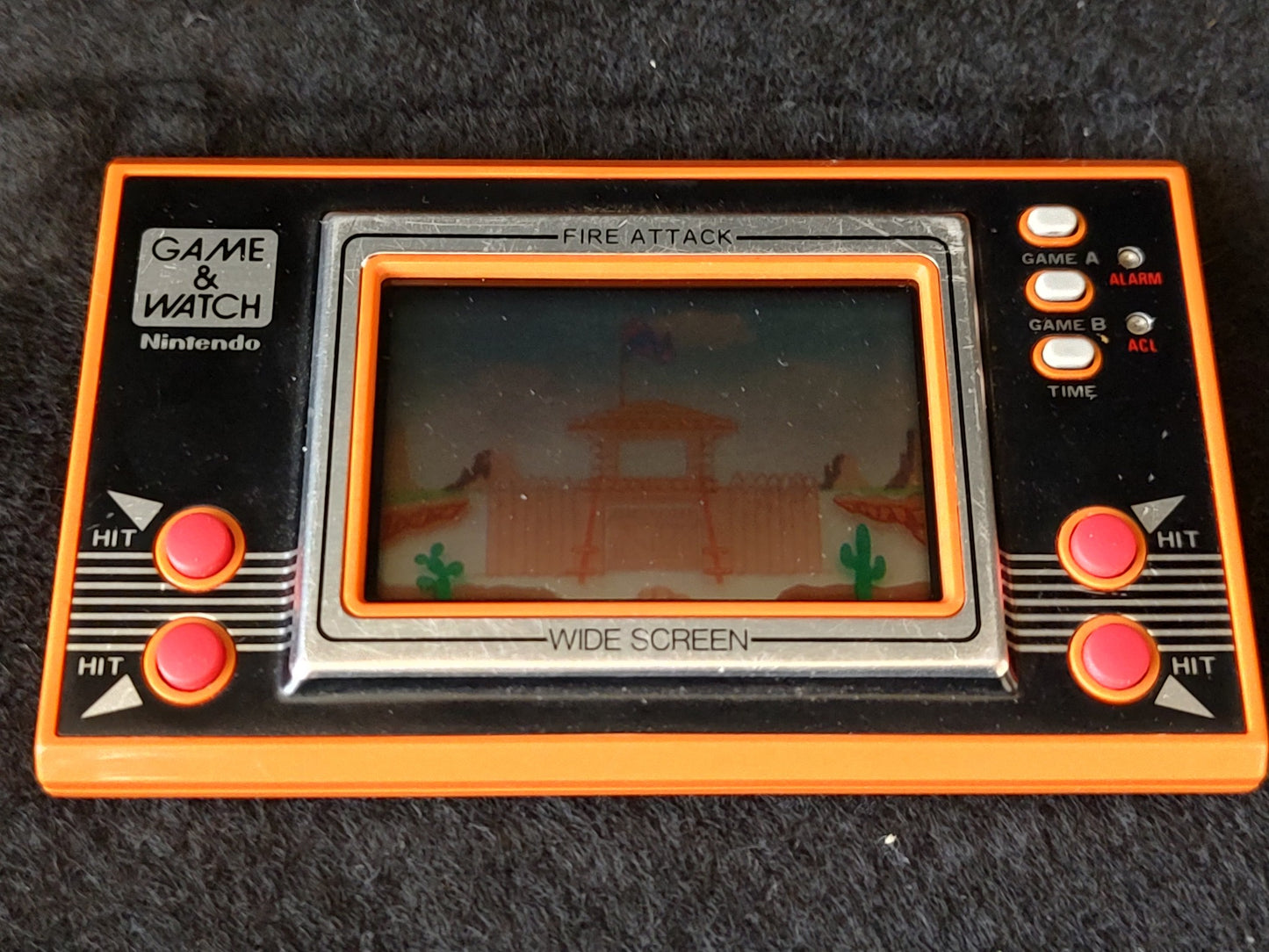 Vintage Nintendo Game & Watch FIRE ATTACK ID-29 Handheld game, Working-f0627-