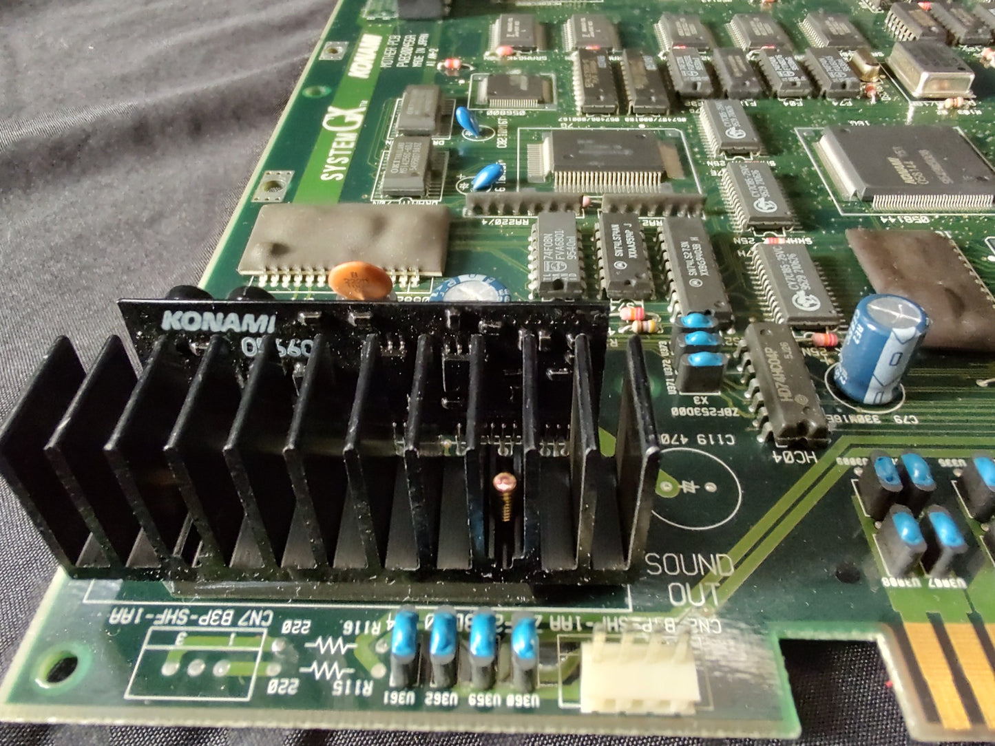 KONAMI SYSTEM-GX JAMMA Motherboard (A Board), working-g0702-