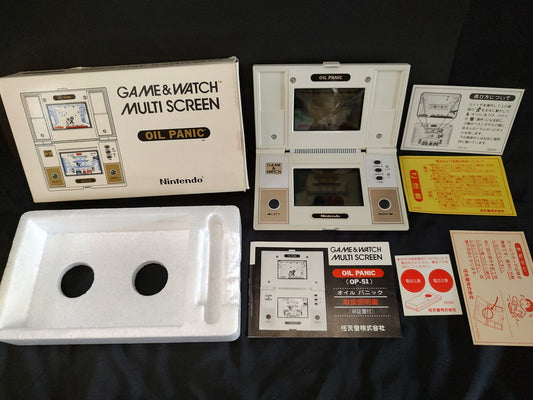 Vintage Nintendo Game & Watch Oil Panic Multi Screen Japan Boxed/tested-g0705-2