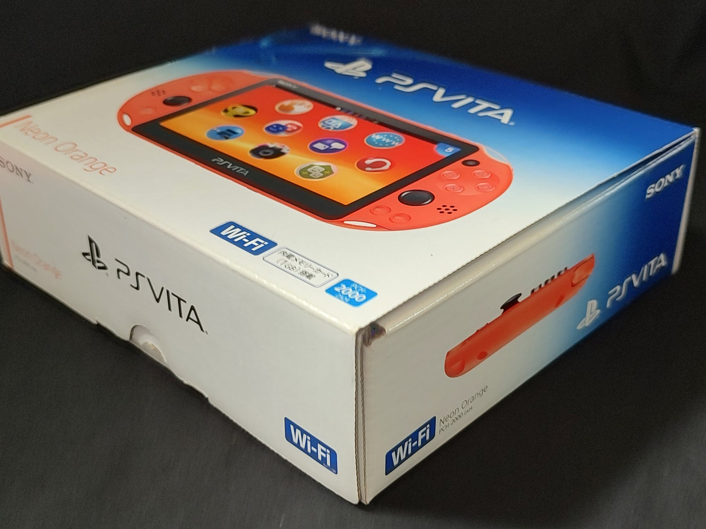 SONY PS Vita PCH-2000 Neon Orange Console 1GB, w/Manual Box set, Working-g0710-