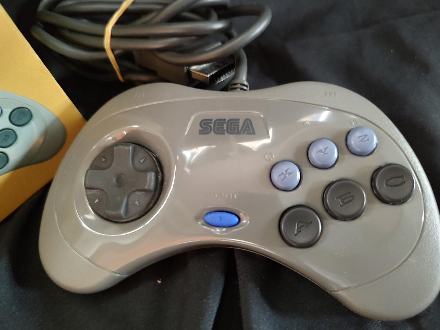 Used, SEGA Saturn Controller Pad HSS-0101 w/Box set, working-g0710-