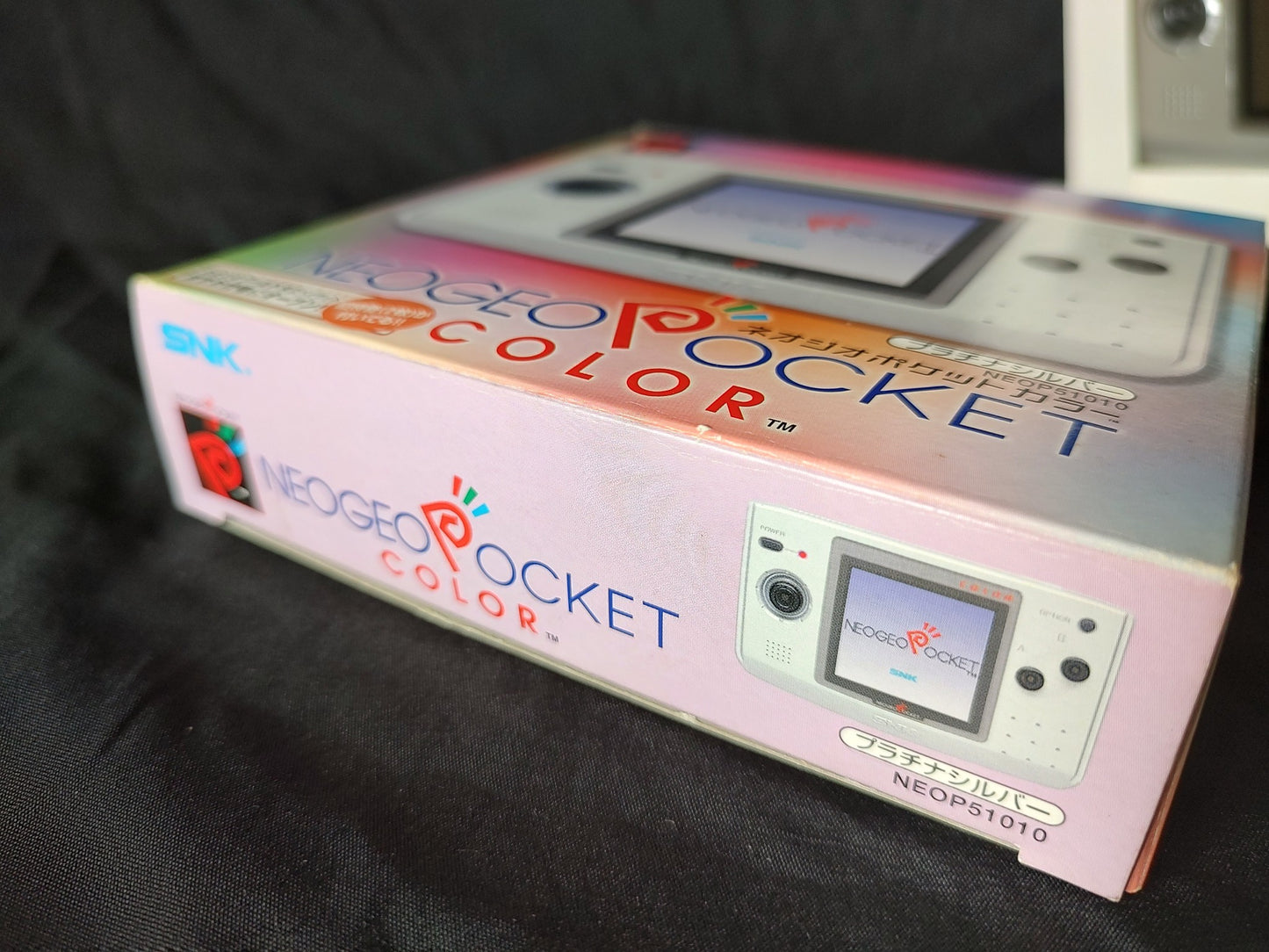 Defective, SNK NEOGEO POCKET Color NGPC PLATINUM SILVER Console w/Box set-g0710-