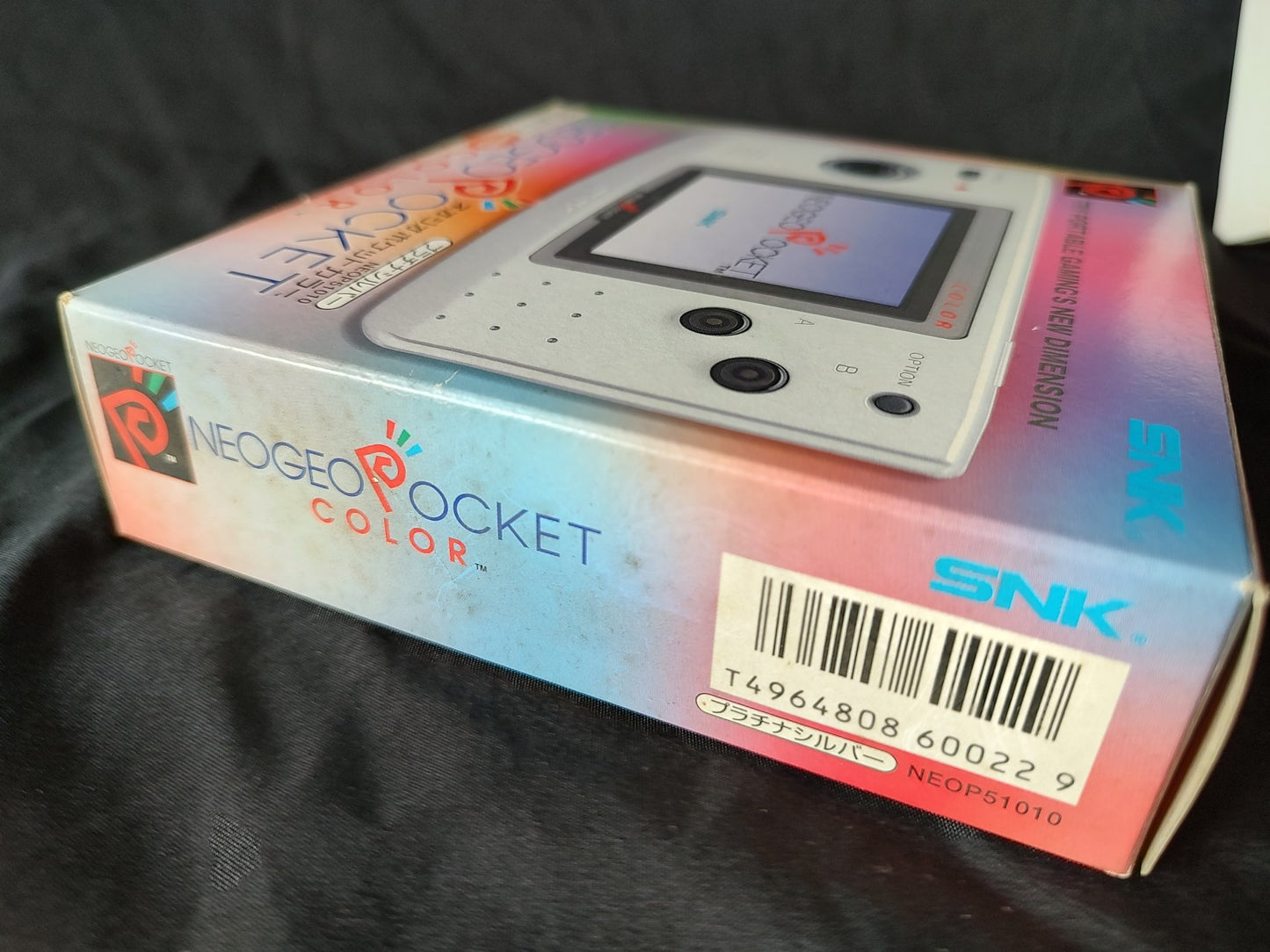 Defective, SNK NEOGEO POCKET Color NGPC PLATINUM SILVER Console w/Box set-g0710-