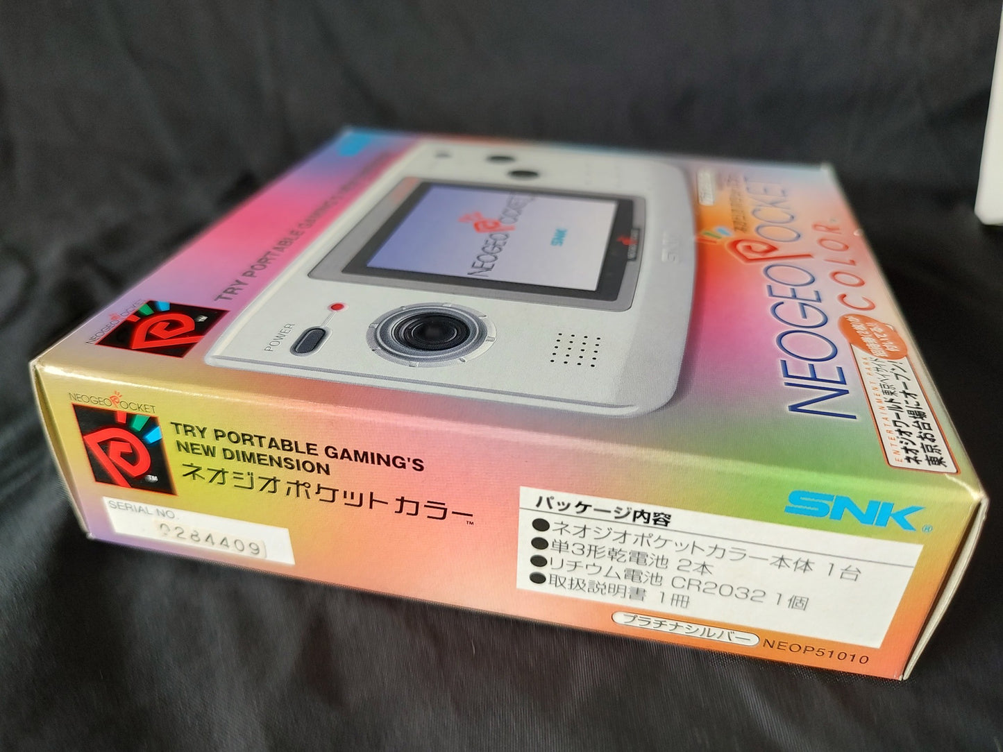 Defective, SNK NEOGEO POCKET Color NGPC PLATINUM SILVER Console w/Box set-g0710-