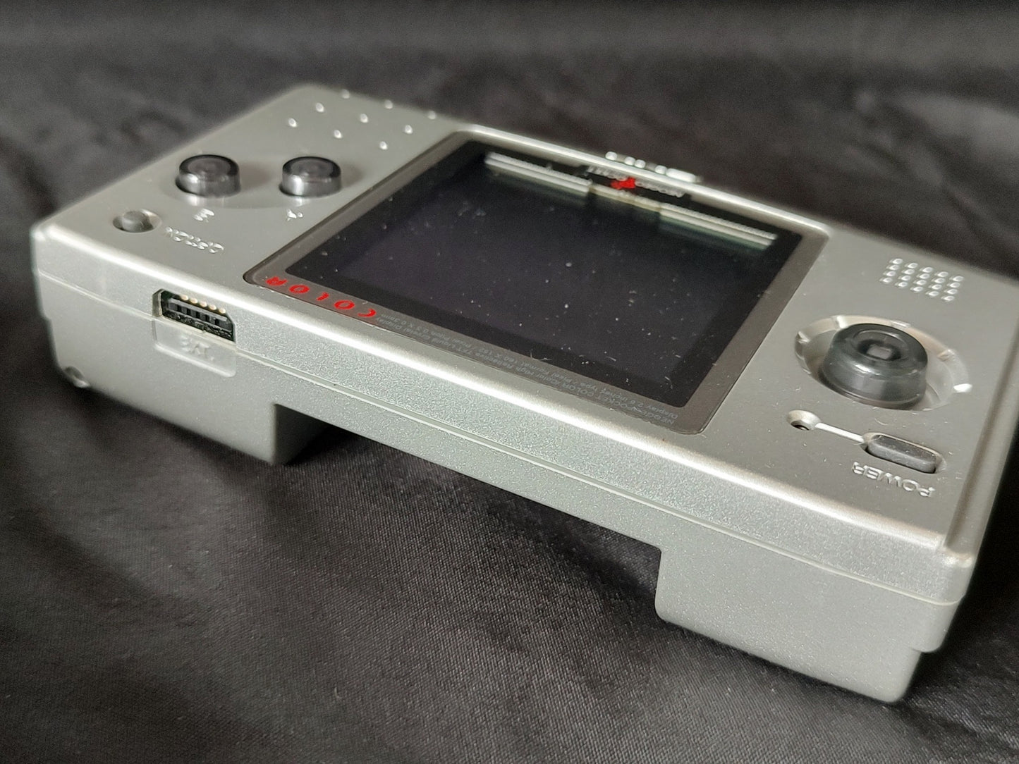 Defective, SNK NEOGEO POCKET Color NGPC PLATINUM SILVER Console w/Box set-g0710-