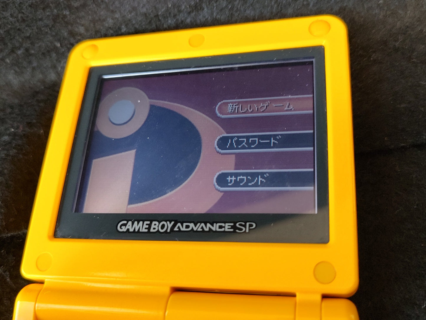 Authentic Pokemon Pikachu yellow LIMITED EDITION GAMEBOY ADVANCE SP GBA SP-g0716