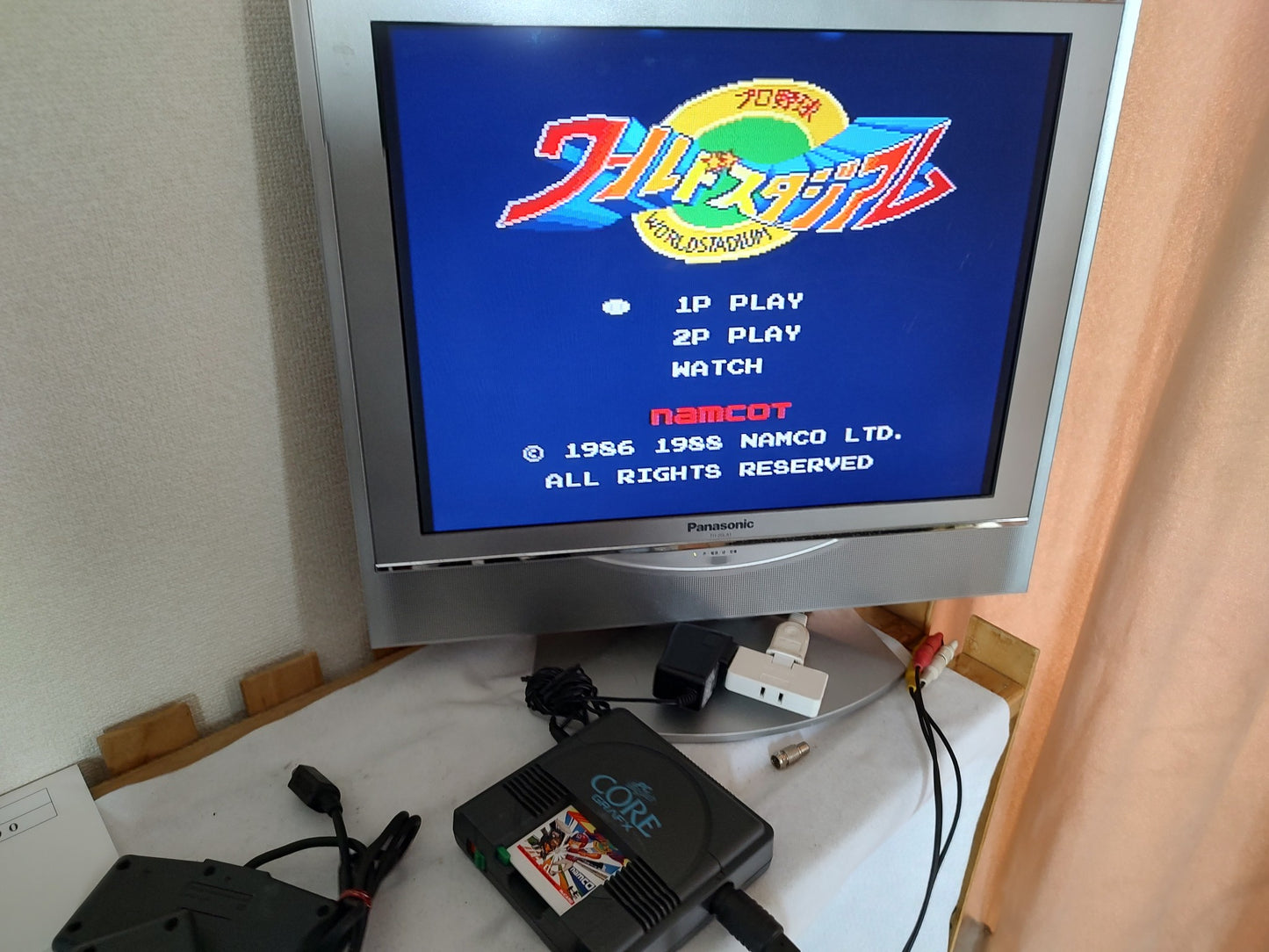 NEC PC Engine Coregrafx Console PI-TG3 TurboGrafx16, w/2Pads, Game set-g0719- - Hakushin Retro Game shop