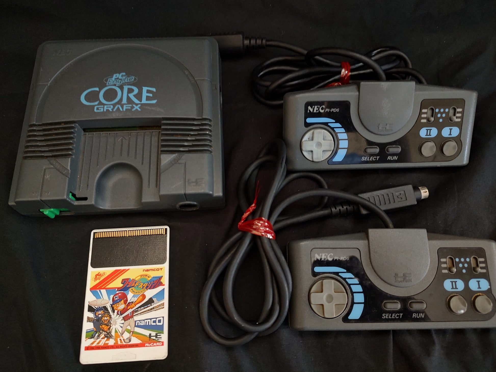 NEC PC Engine Coregrafx Console PI-TG3 TurboGrafx16, w/2Pads, Game set-g0719- - Hakushin Retro Game shop