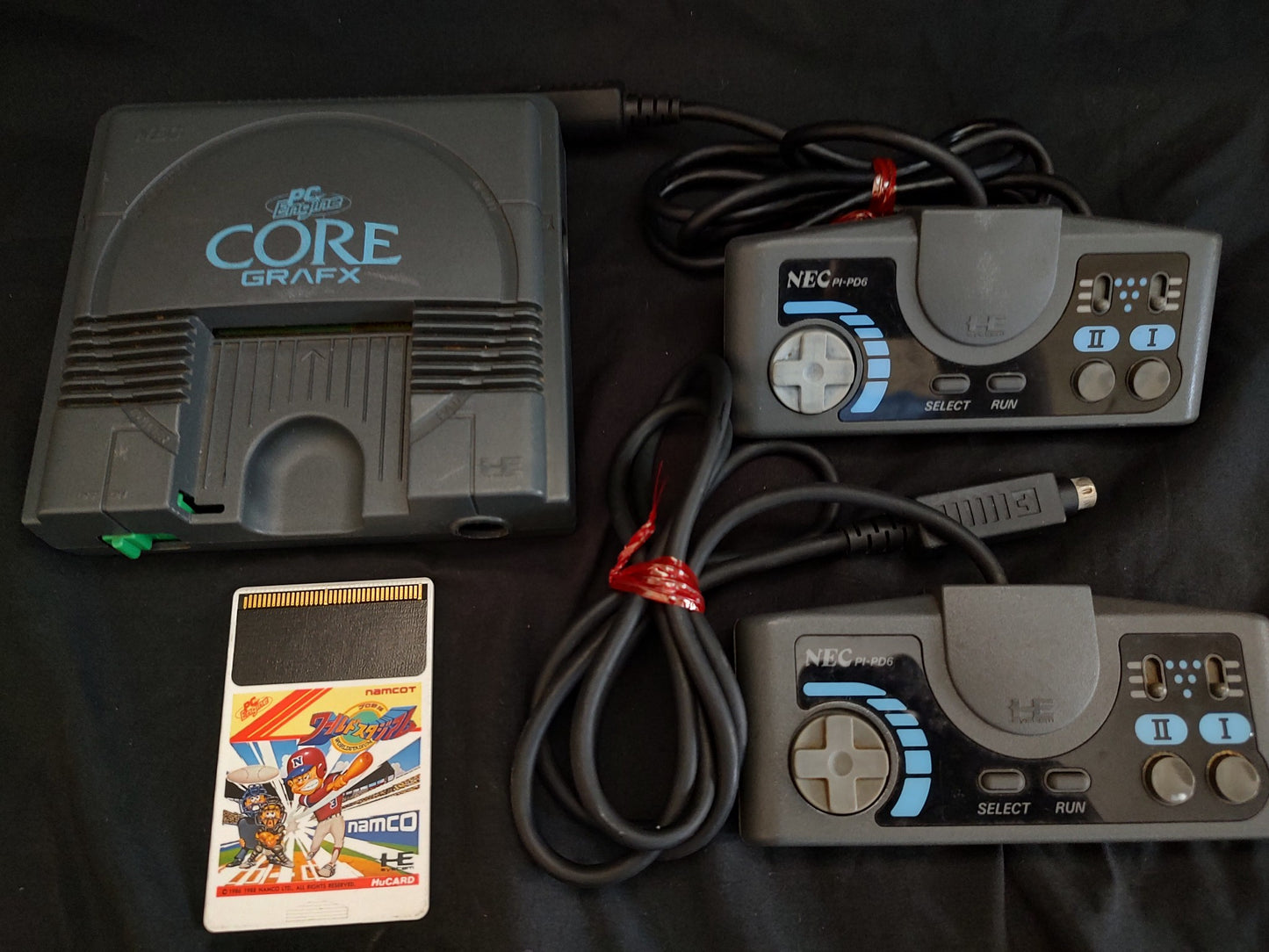 NEC PC Engine Coregrafx Console PI-TG3 TurboGrafx16, w/2Pads, Game set-g0719-