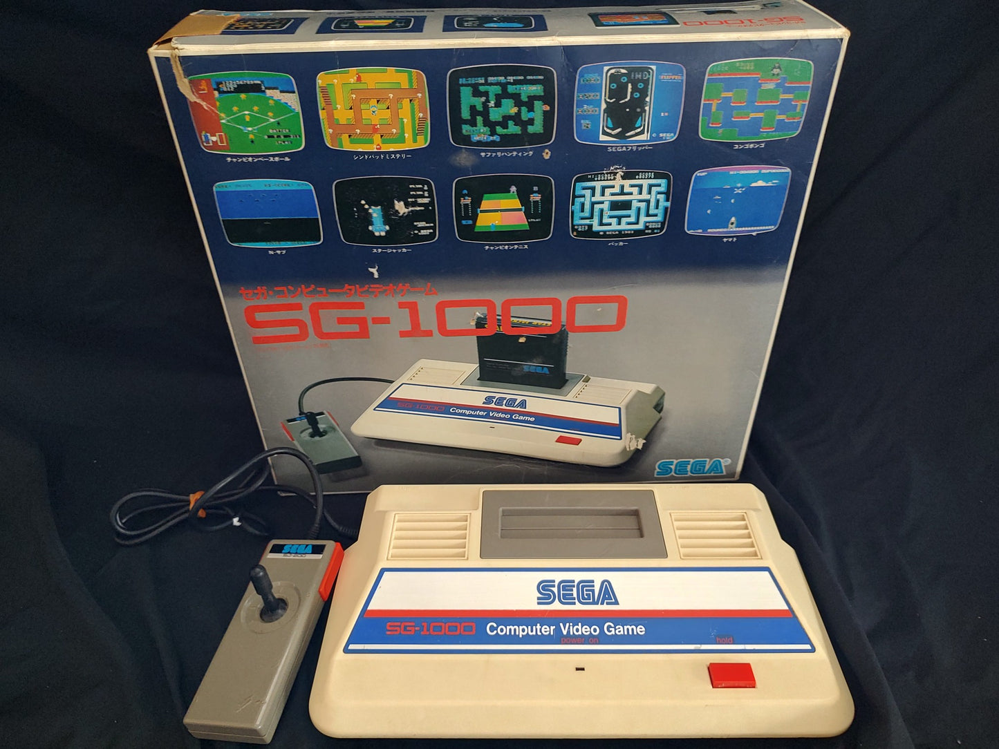 SEGA SG-1000 SG1000 CONSOLE system and Pad in Box set tested-g0719-