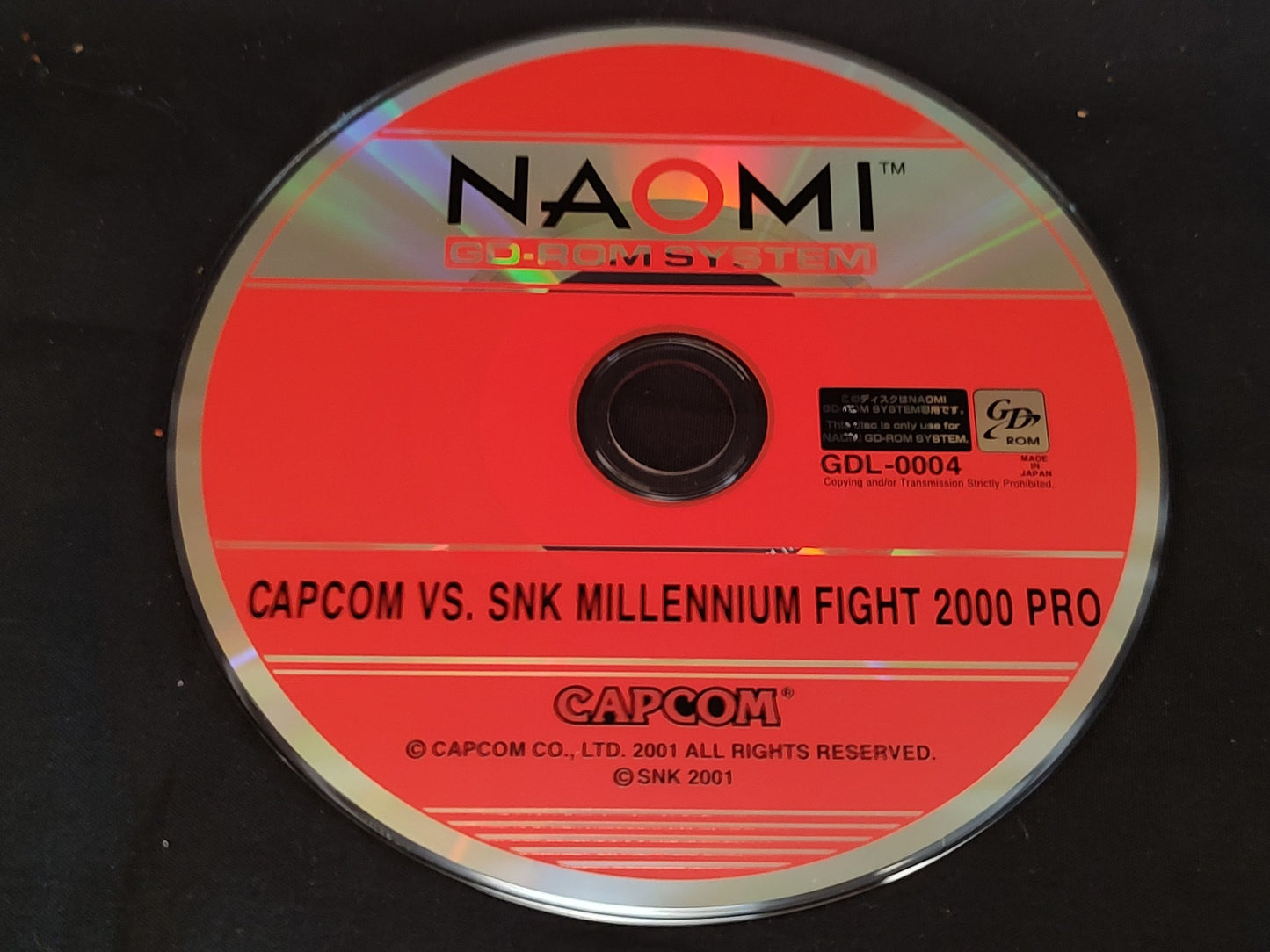 CAPCOM vs SNK MILLENNNIUM FIGHT 2 NAOMI GD-ROM Disk, KEY chip set, working-g0722