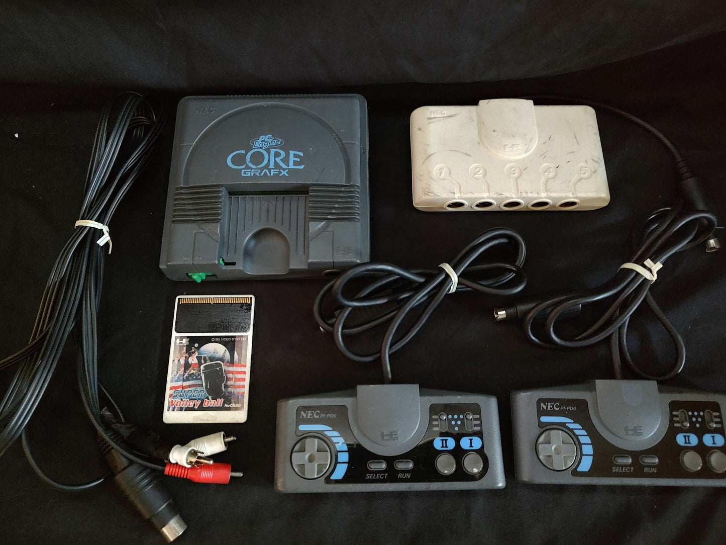 NEC PC Engine Coregrafx Console PI-TG3 TurboGrafx16, w/Pad, Game, Working-g0722-