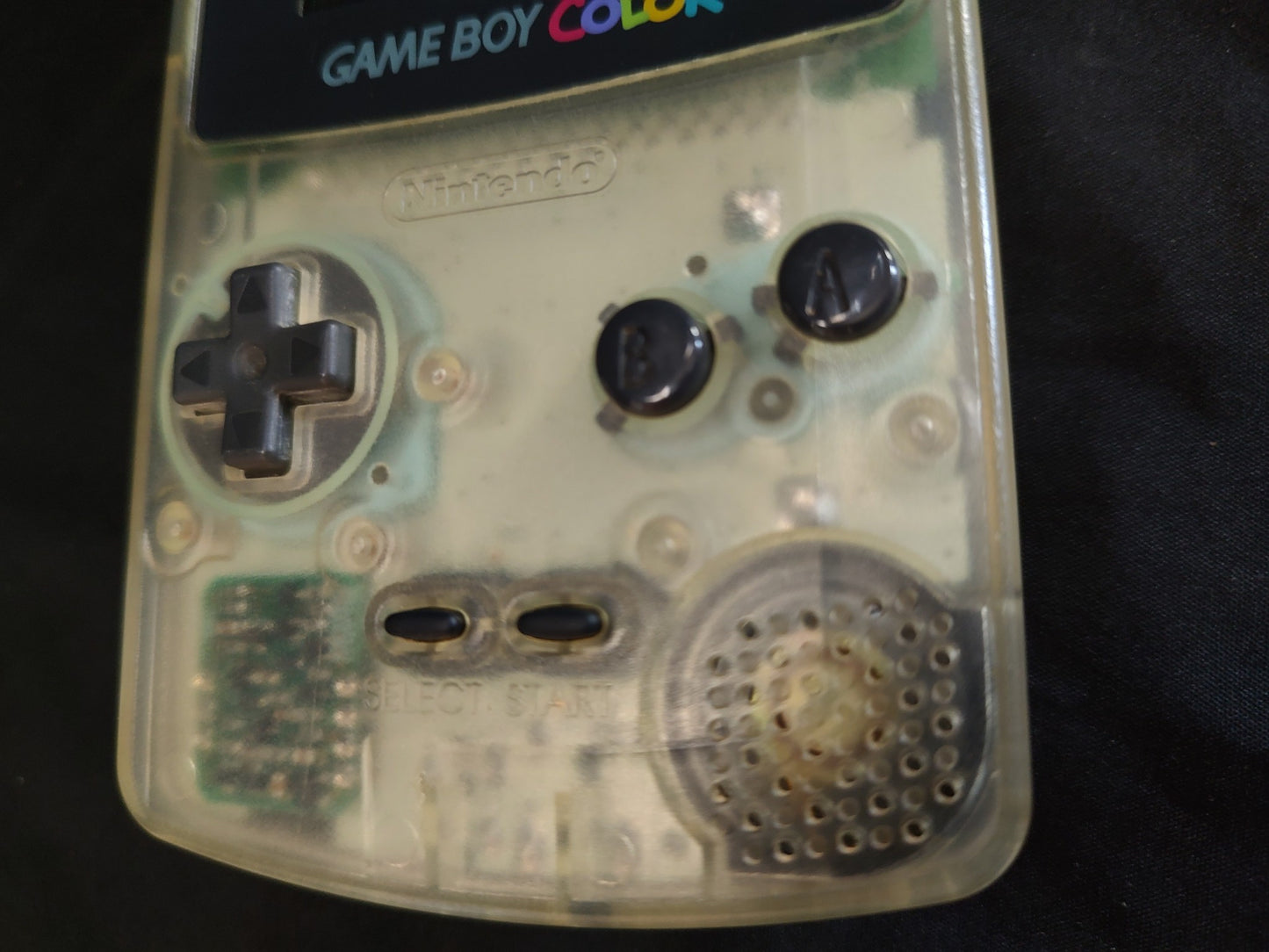 Nintendo Gameboy Color Clear Console, w/Manual, box set, working-g0722-