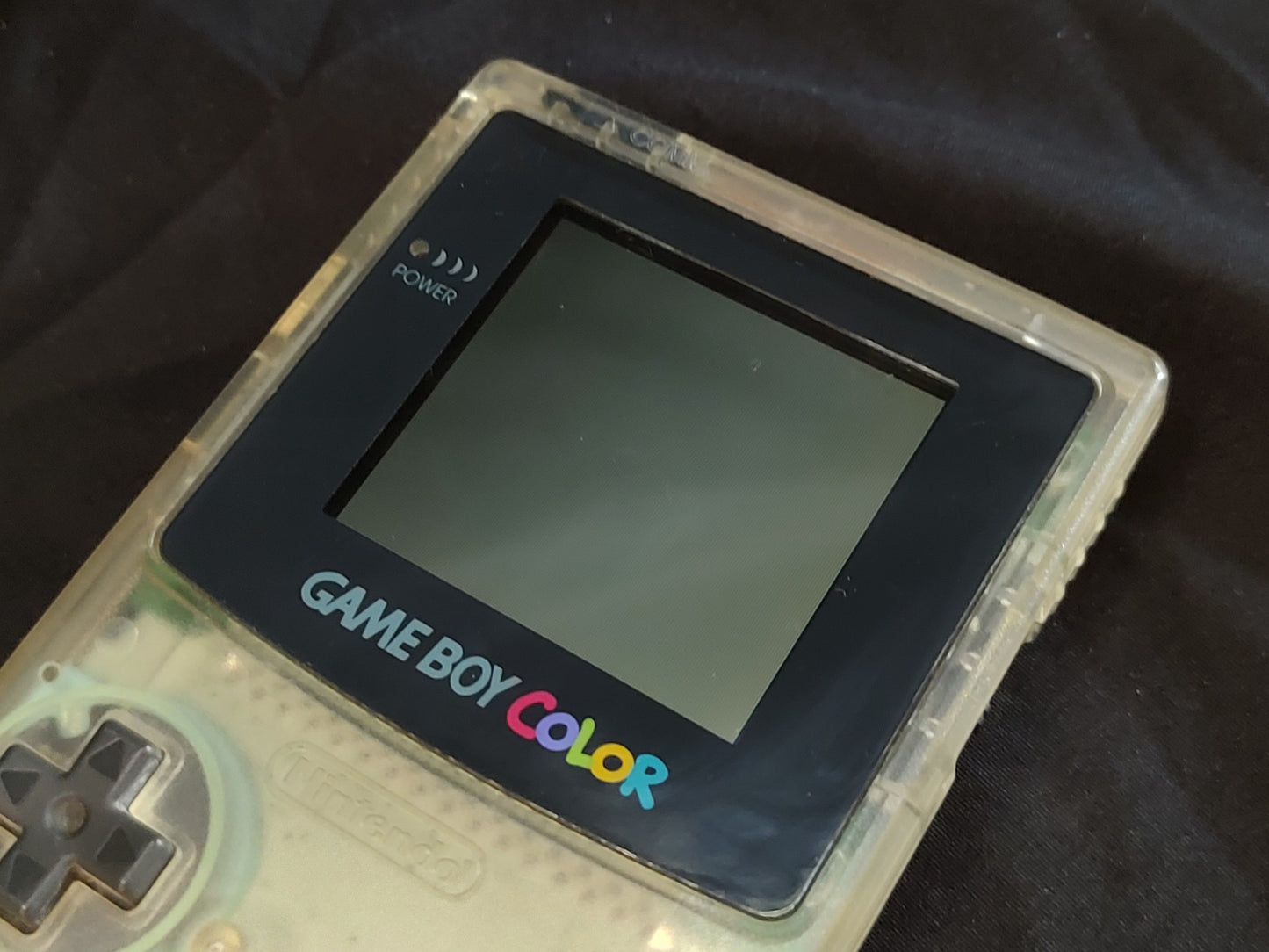 Nintendo Gameboy Color Clear Console, w/Manual, box set, working-g0722-