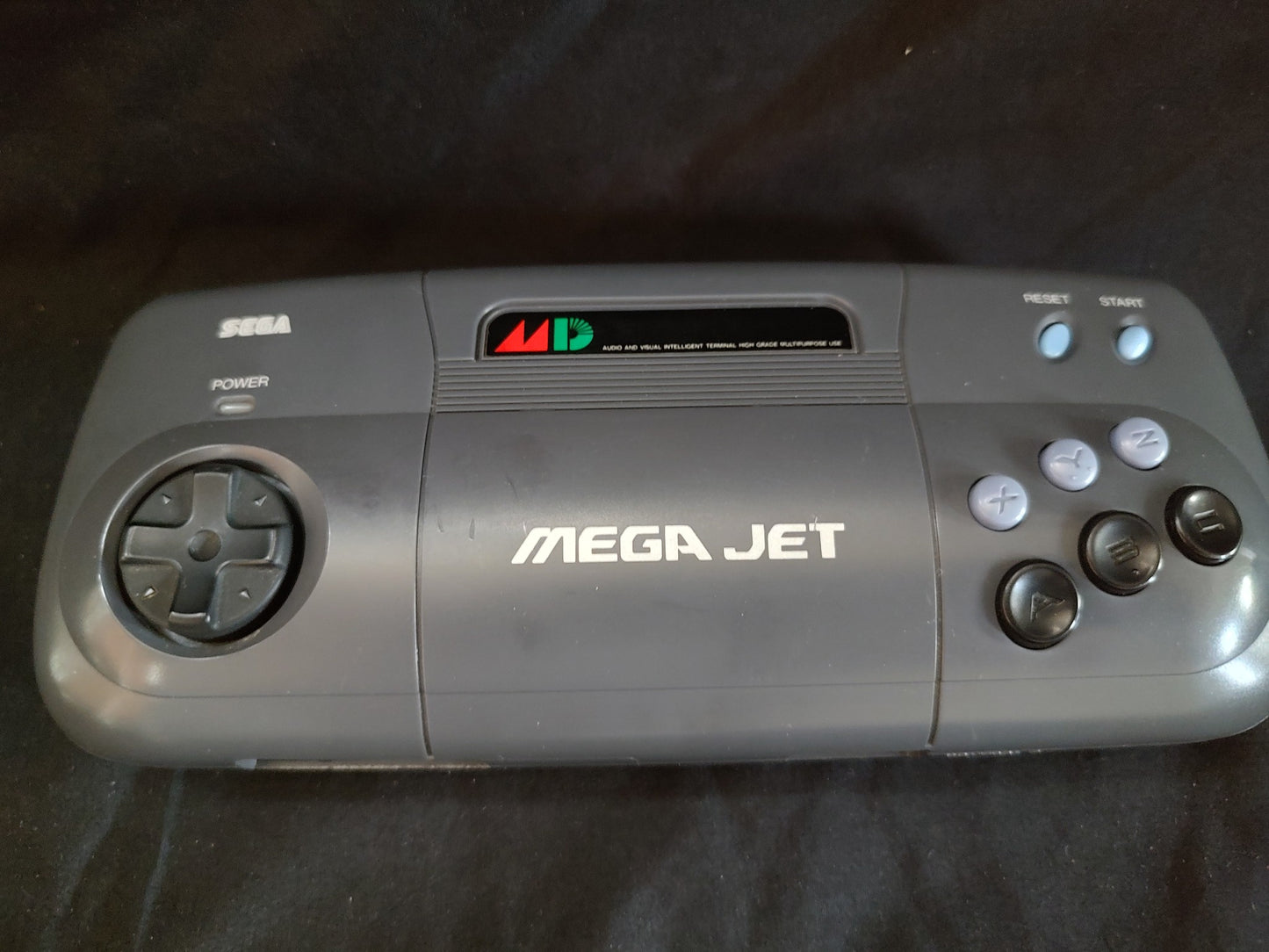 Mega Drive MEGA JET Console System HMJ-0300 PSU,AV cable,Game set, working-g0722