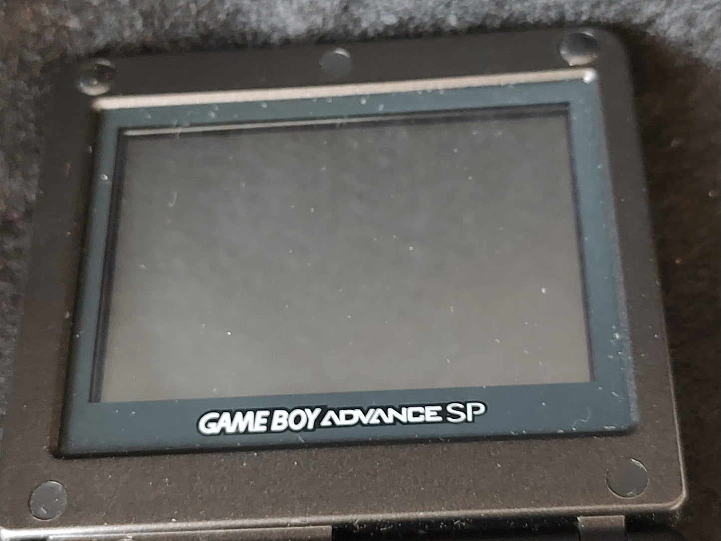 Nintendo GAMEBOY ADVANCE SP ONYX BLACK Console, w/Manual, Box set, Working-g0726