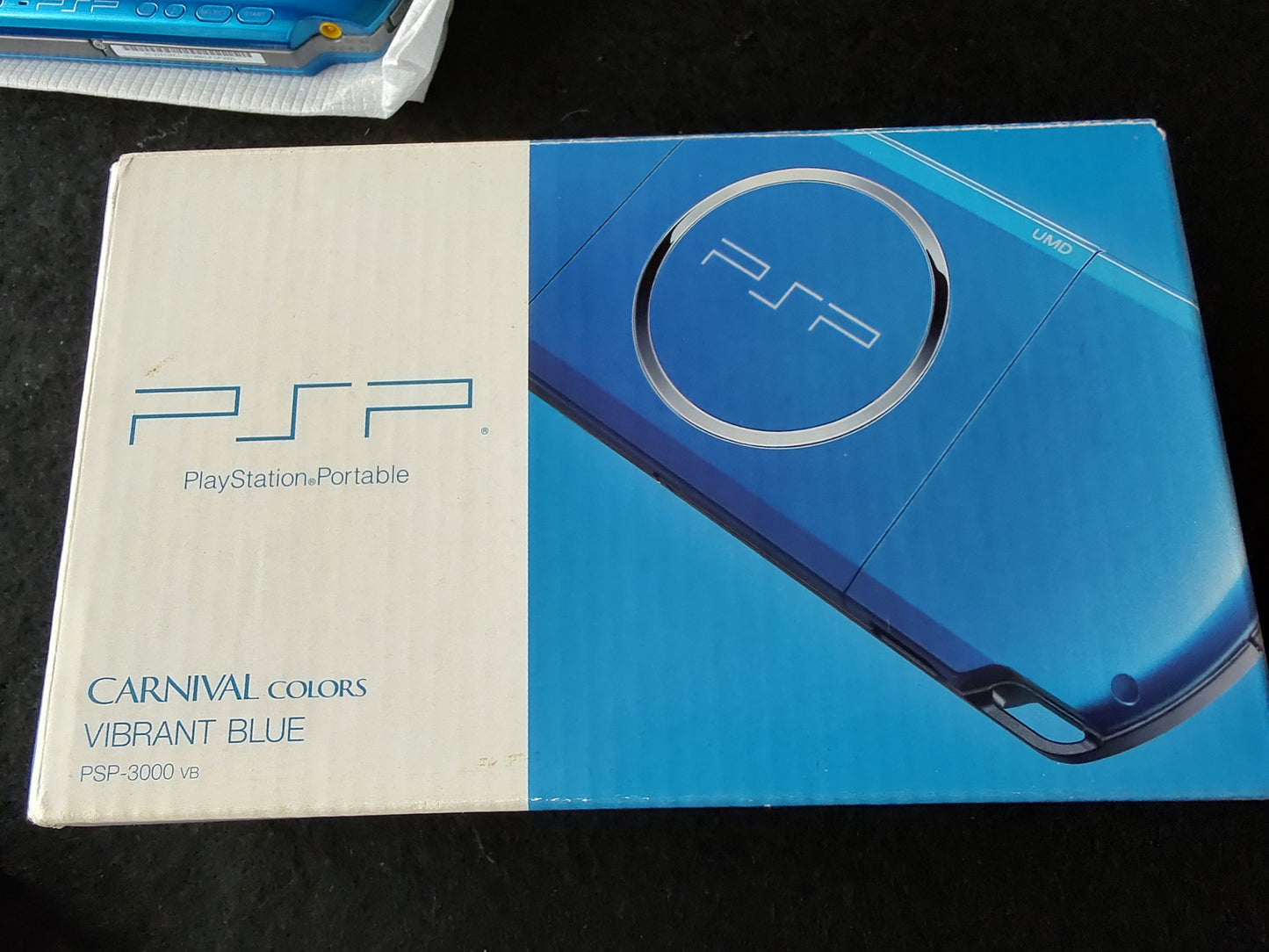 SONY Playstation Portable PSP-3000 VIBRANT BLUE Console Box set, Working-g0726-