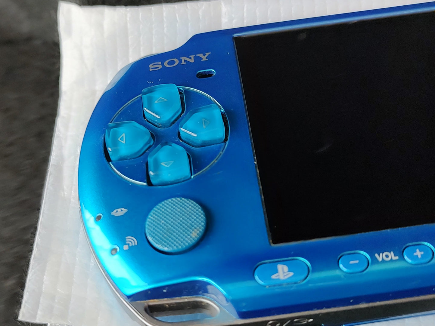 SONY Playstation Portable PSP-3000 VIBRANT BLUE Console Box set, Working-g0726-