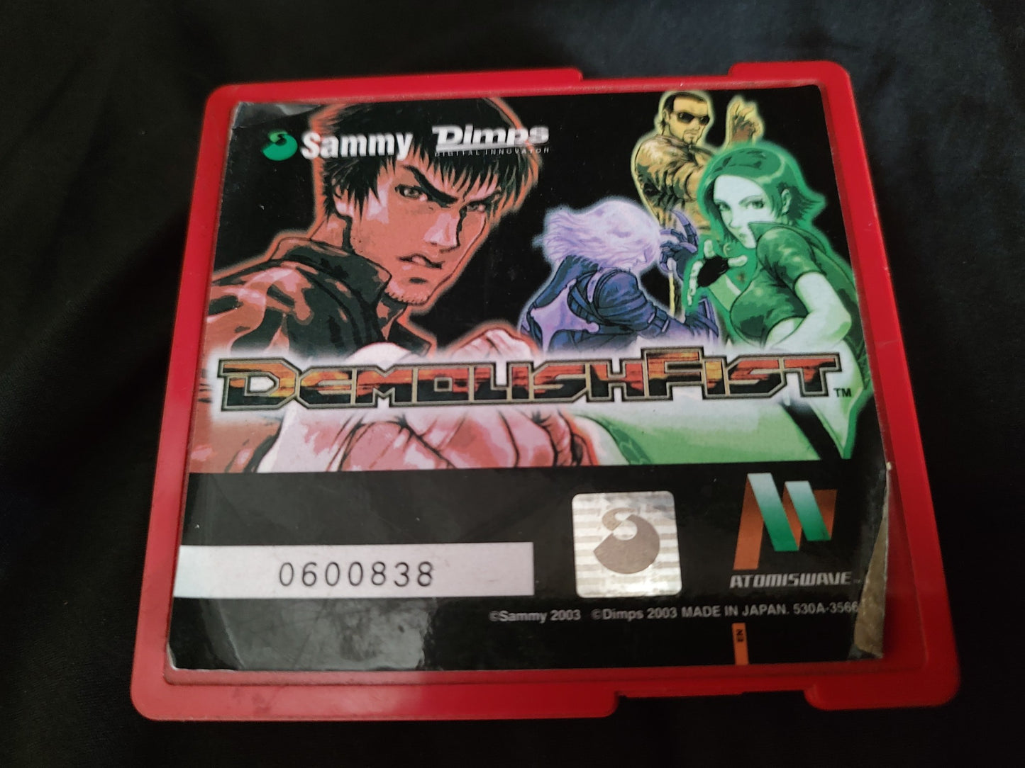 DEMOLISH FIST SUMMY Atomiswave game cartridge w/Mother board(A board) set-g0729-