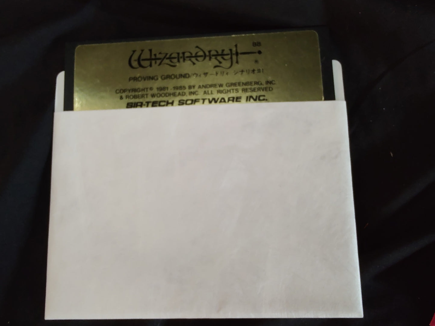 PC-8801 Wizardry Scenario #1 PC88 Game w/Manual, User disk, Box, working-g0730-