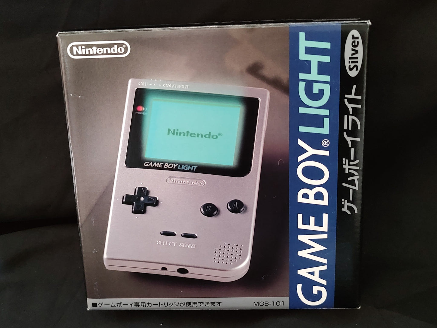 Nintendo Game boy Light Silver color console MGB-101, w/Manual, Box set-g0802-