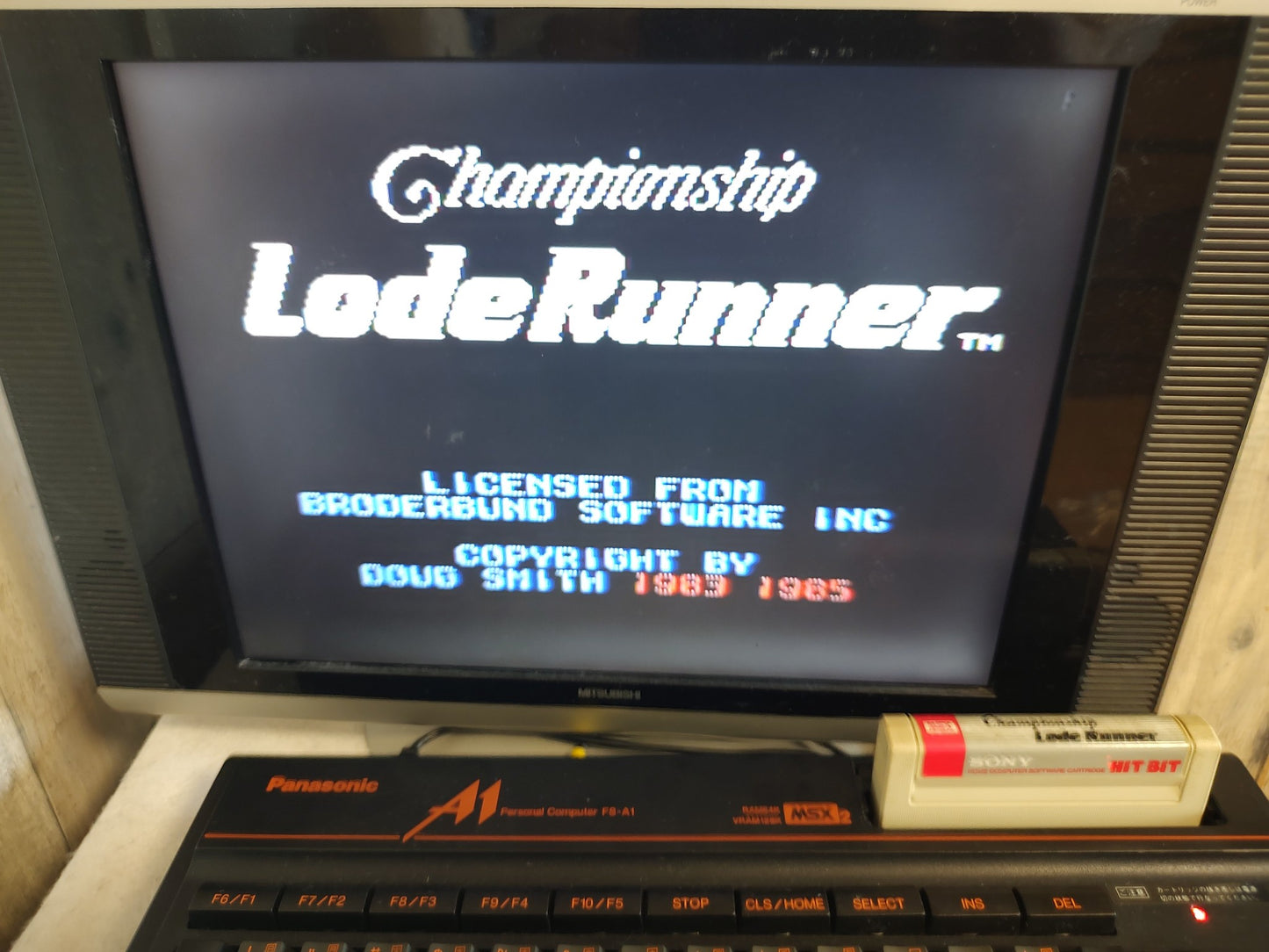 Championship LODE RUNNER for MSX /Game Cartrigde only/NTSC-J working-f0808-1