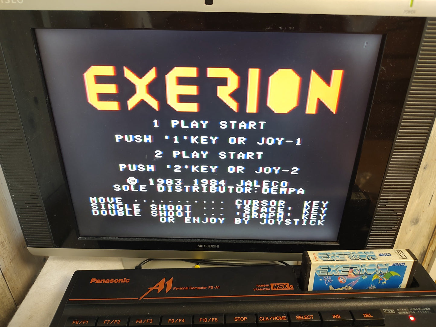 EXERION for MSX /Game Cartrigde only/NTSC-J working-f0808-