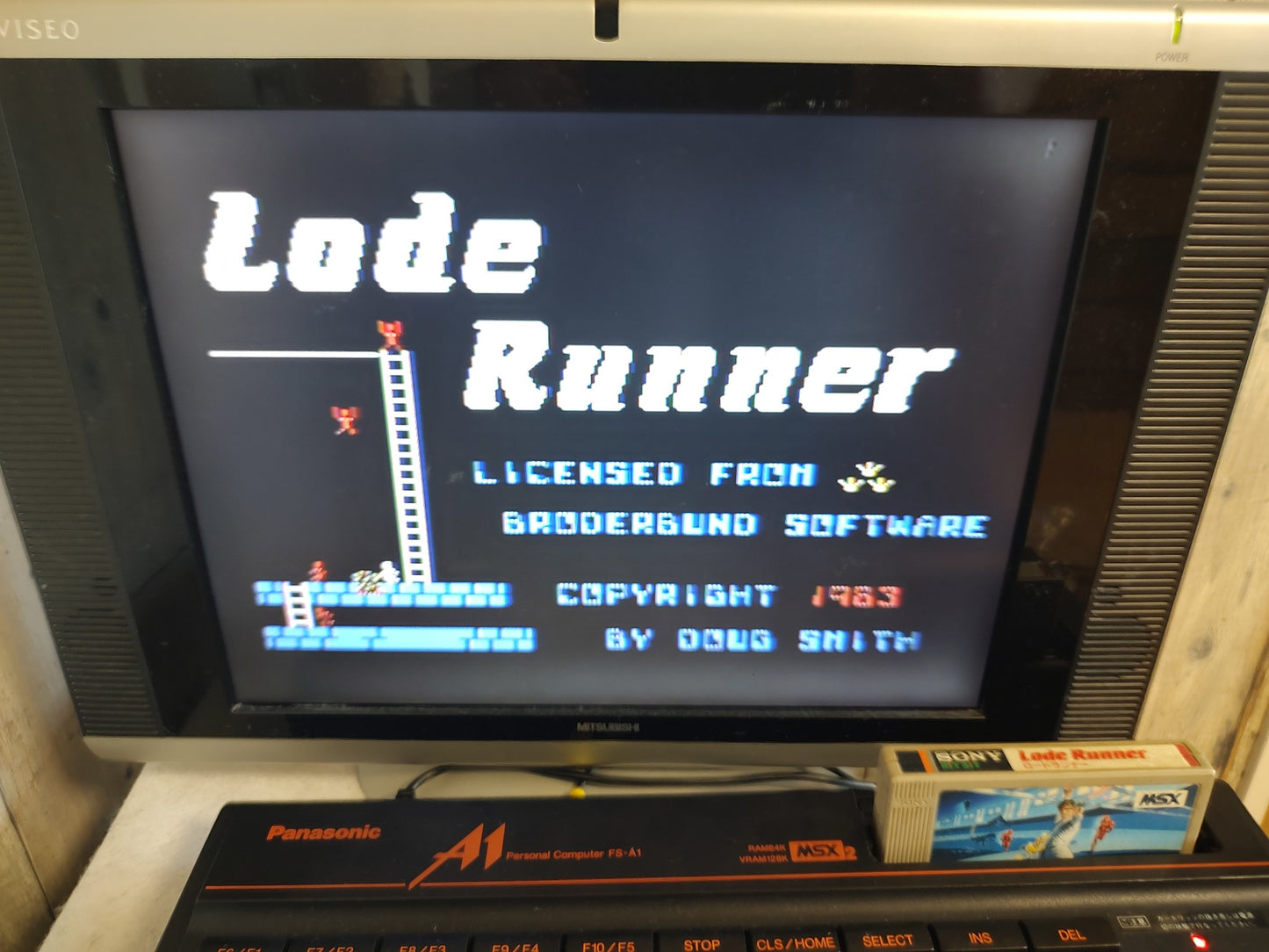 LODE RUNNER First Version for MSX /Game Cartrigde only/NTSC-J working-f0808-2