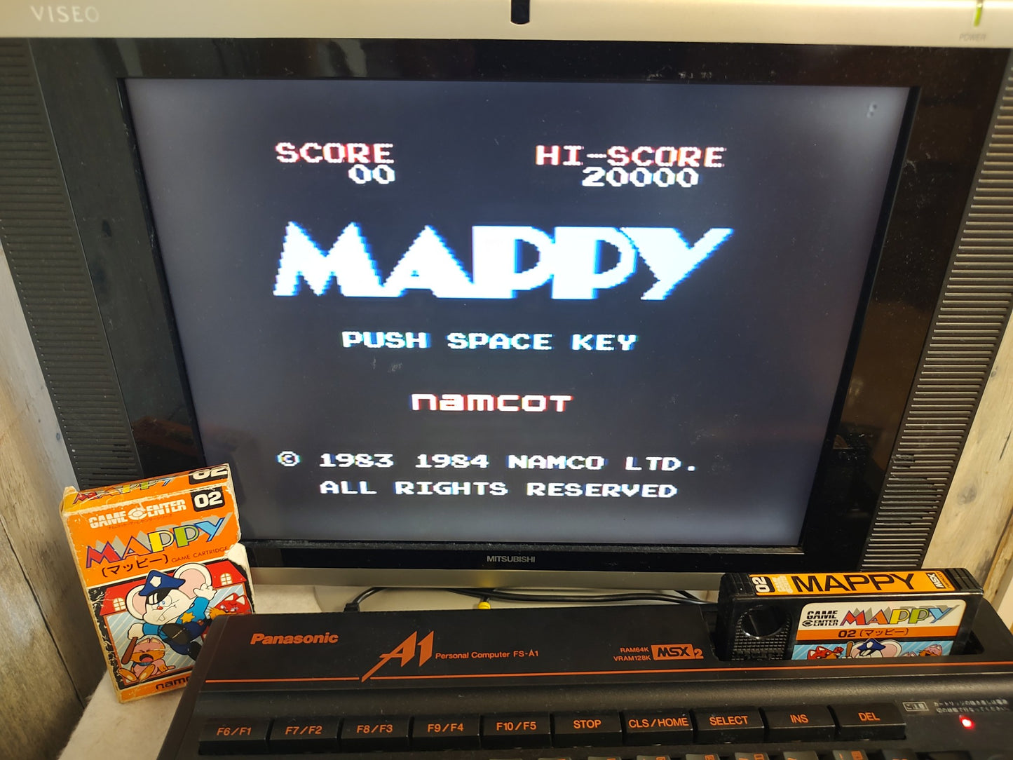 MAPPY for MSX /Game Cartrigde only/NTSC-J working-f0808-