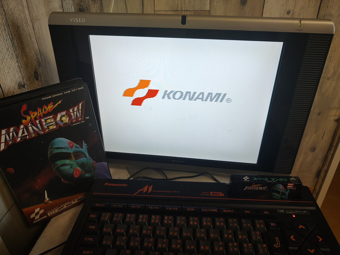 SPACE MANBOW MSX MSX2 Game Cartridge, Manual, Box set, Working Japan-h0118-