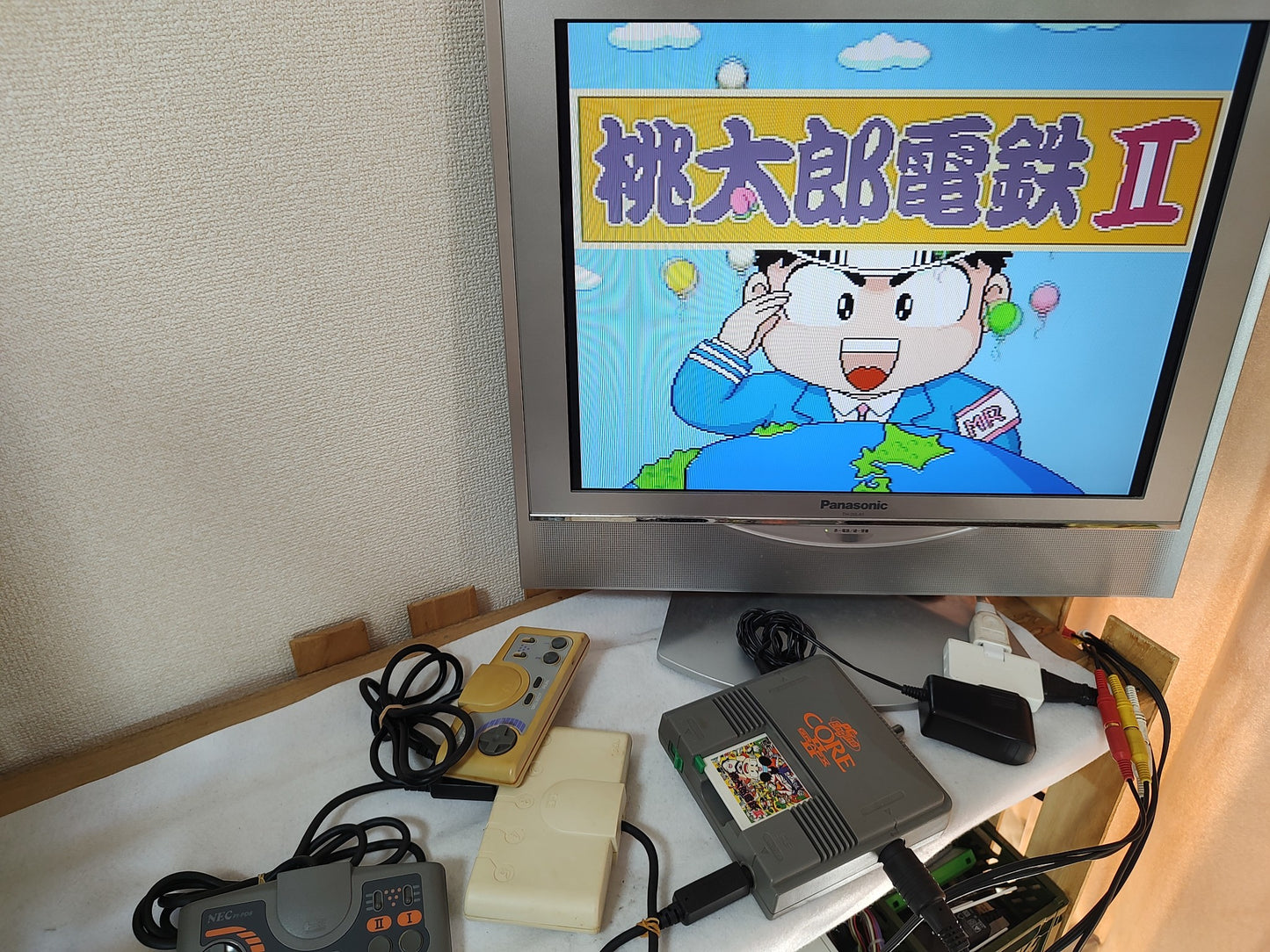 NEC PC Engine Coregrafx2 Console PI-TG7, Pads, Muti-tap, Game set,working-g0823-