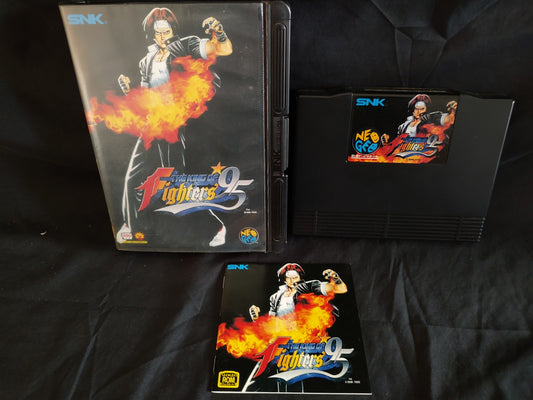 KOF 95 THE KING OF FIGHTERS 95 SNK NEO GEO AES w/Manual, Box, Working-g0828-