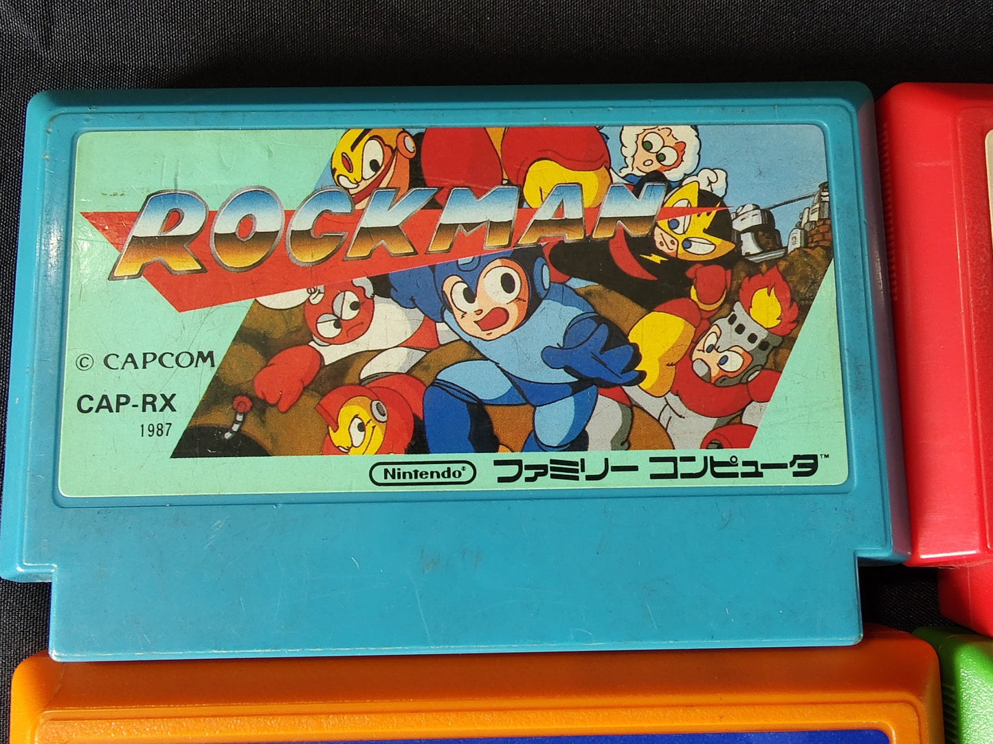 Nintendo Famicom FC (NES) RockMan(Megaman) series 5 game cartridge set-g0830-