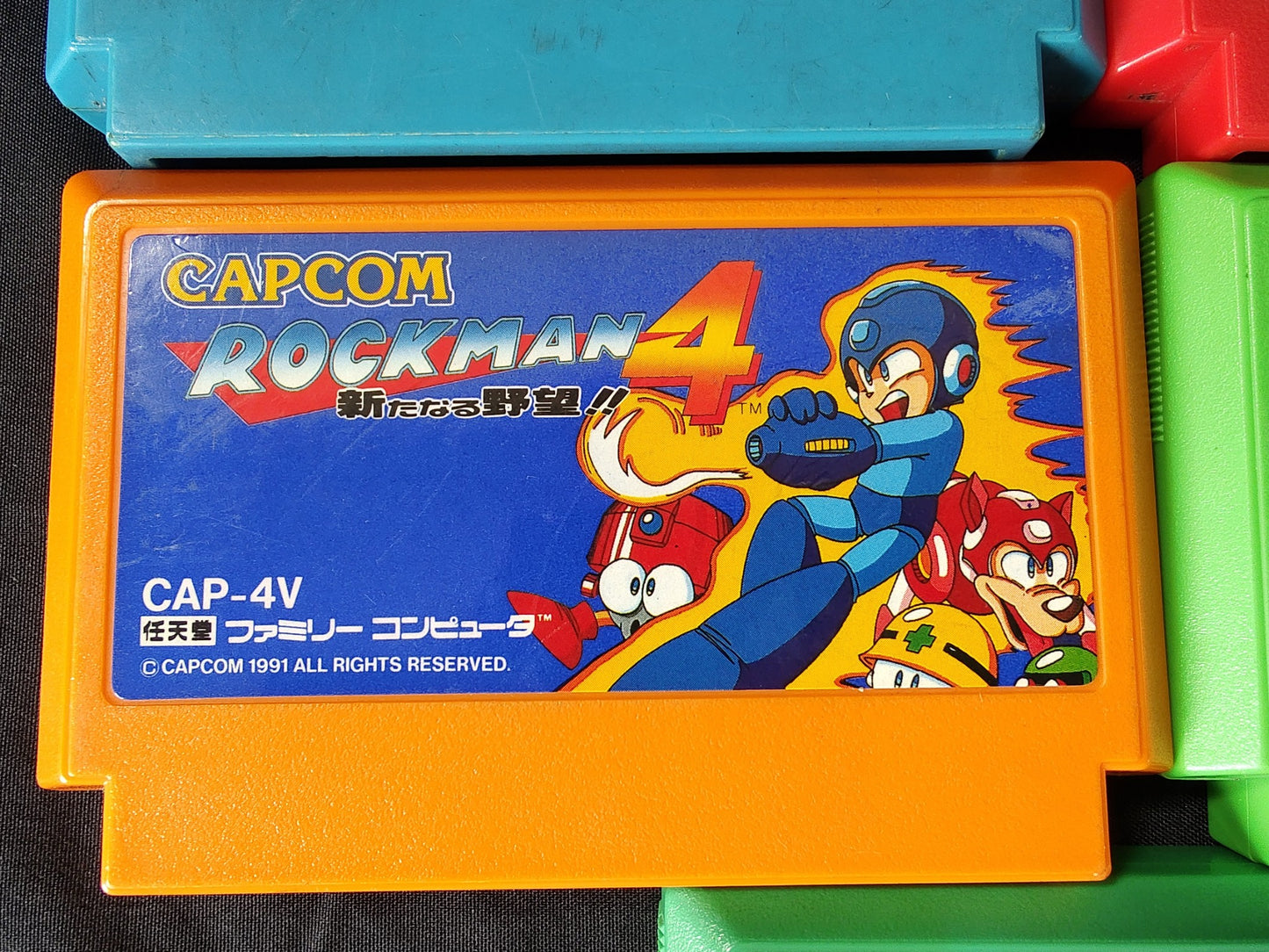 Nintendo Famicom FC (NES) RockMan(Megaman) series 5 game cartridge set-g0830-