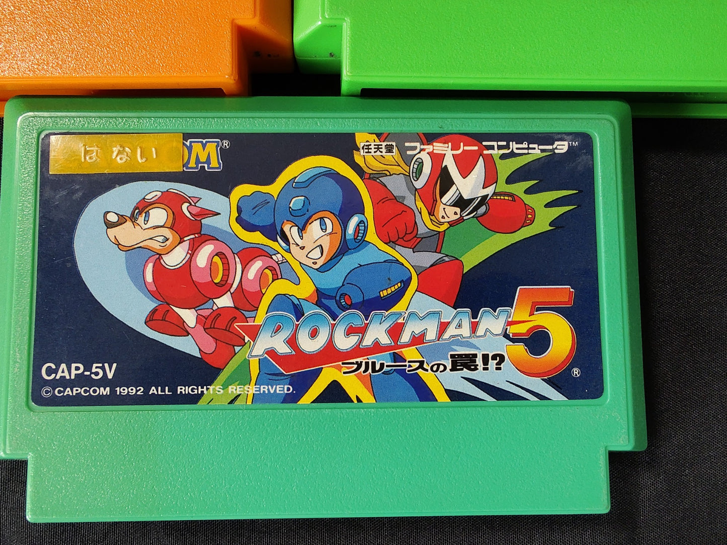 Nintendo Famicom FC (NES) RockMan(Megaman) series 5 game cartridge set-g0830-