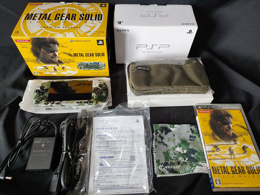 SONY PSP-3000 METAL GEAR SOLID PEACE WALKER PREMIUM PACKAGE in Box set-g0830-