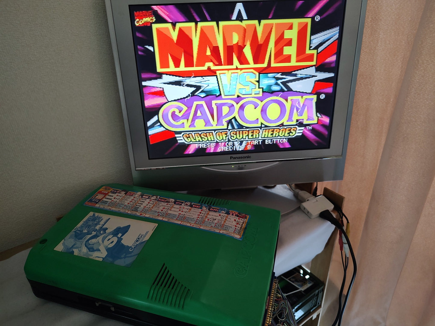 MARVEL vs CAPCOM Crash of HEROES CAPCOM CPS2 Arcade Cartridge B Board only-g0917