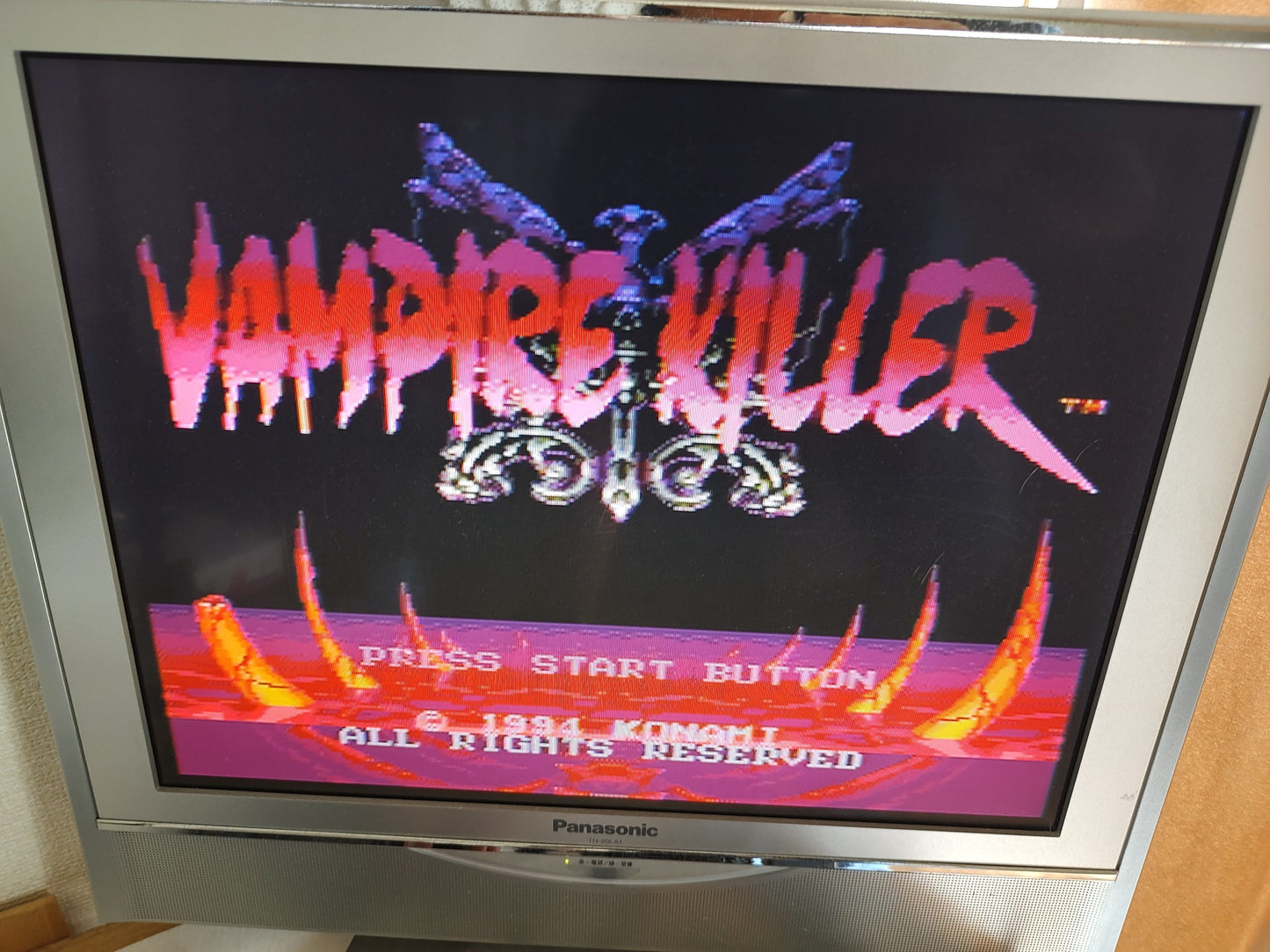 Authentic Castlevania Bloodlines Vampire Killer SEGA MEGA DRIVE (Genesis )-g0919