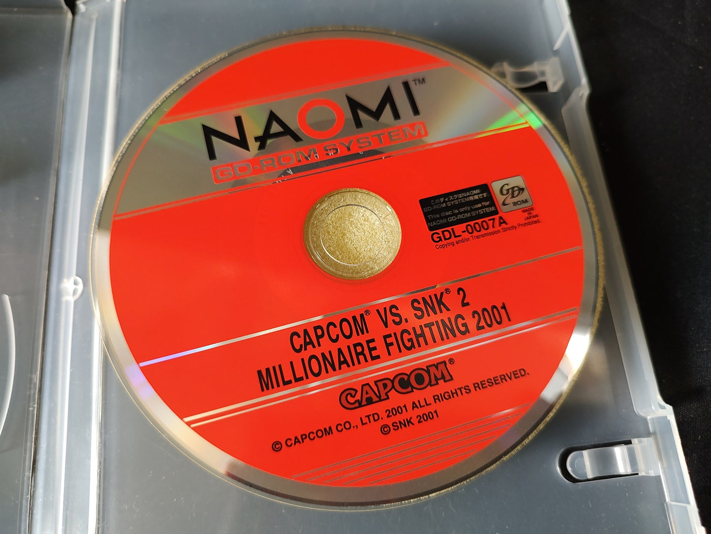 CAPCOM VS. SNK 2 MILLIONAIRE FIGHTING 2001 NAOMI GD-ROM Disk, KEY chip set-g0921