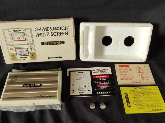 Defective Nintendo Game & Watch Oil Panic Multi Screen Japan Boxed/tested-g0921-