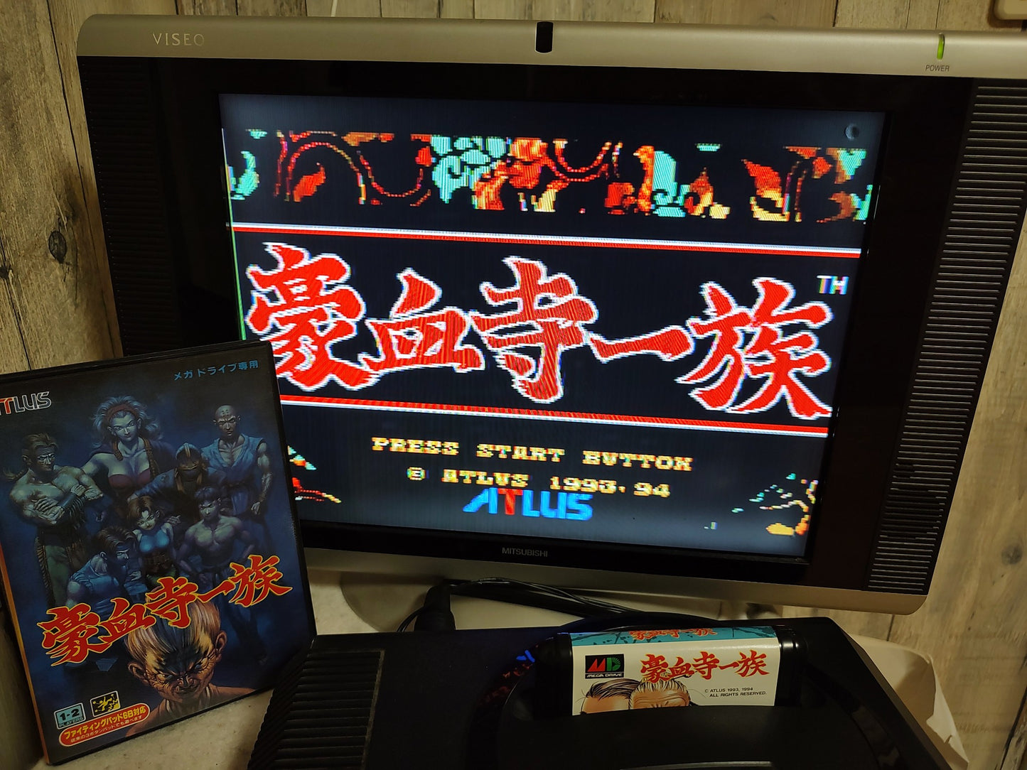 GOUKETSUJI ICHIZOKU (Power Instinct) SEGA MEGA DRIVE Genesis W/Manual, Box-g0921