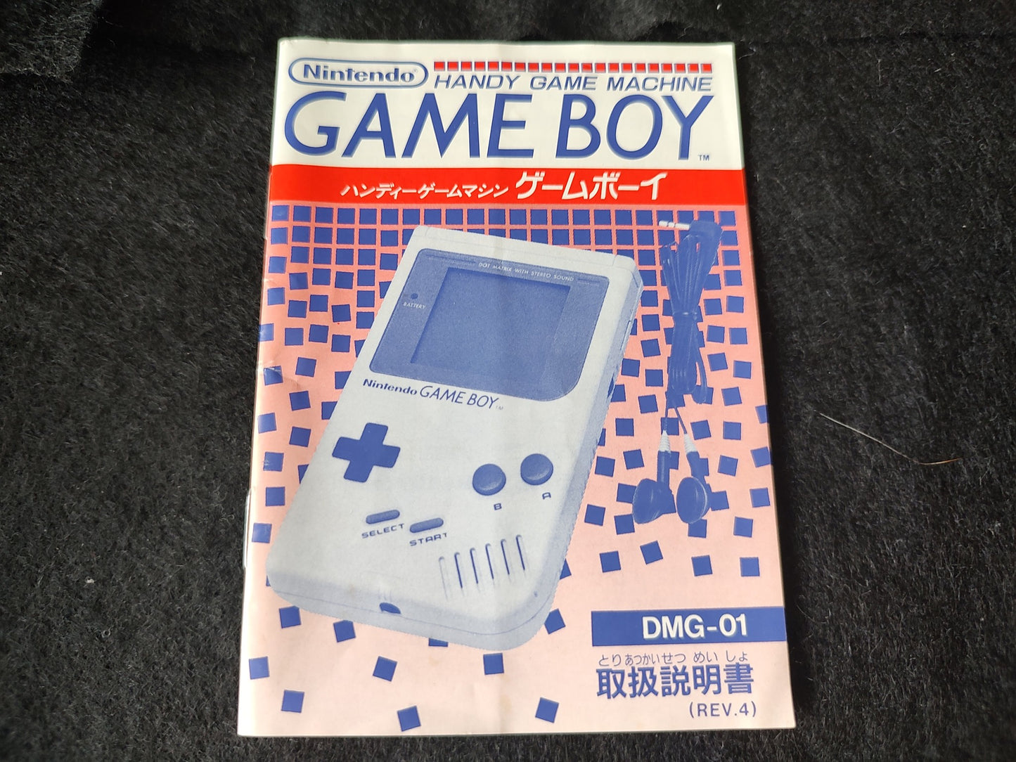 Nintendo Game boy Gray Color Console (DMG-001), W/Manual,Box set, working-g0928-