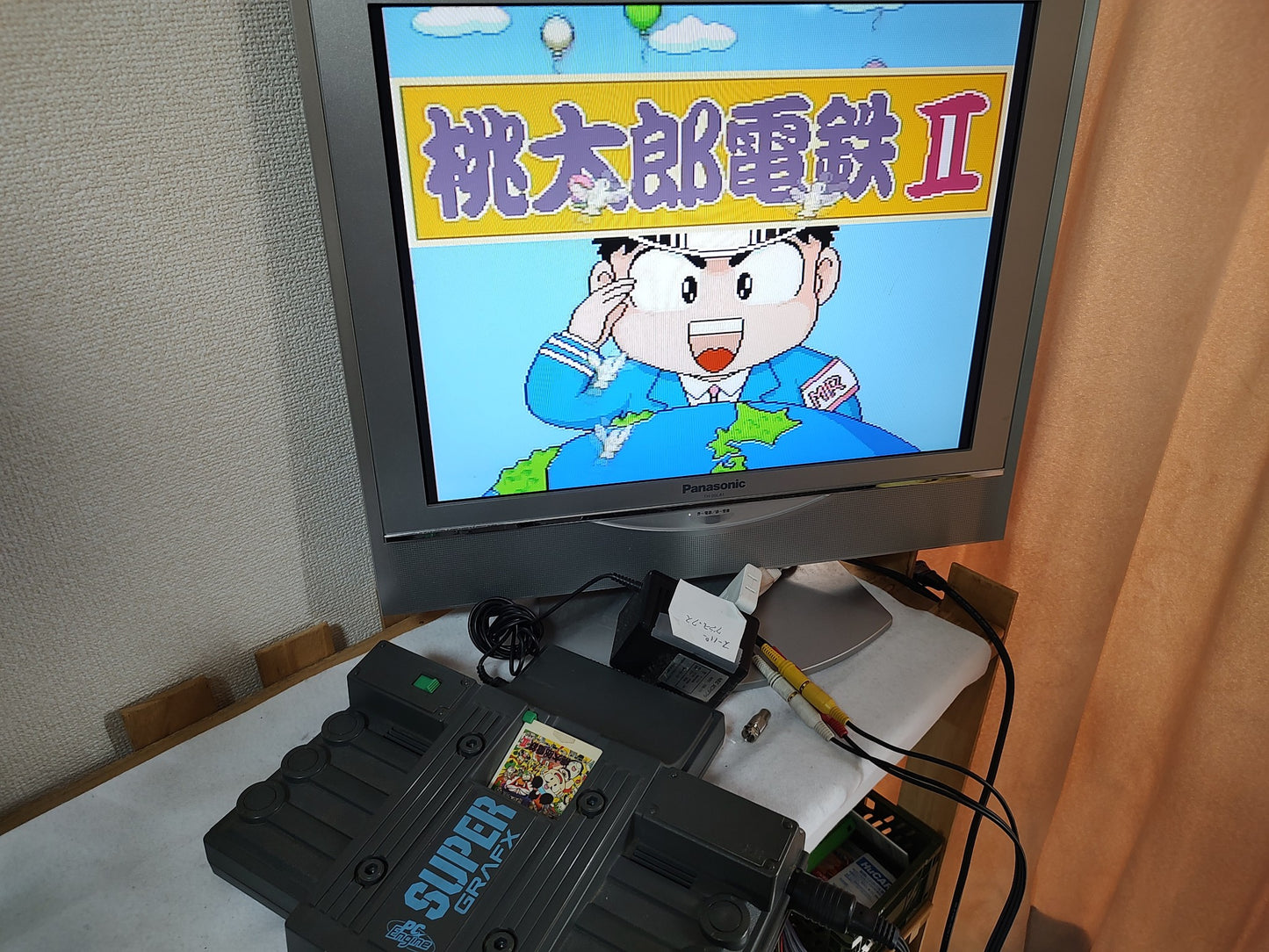 NEC PC Engine SuperGrafx TurboGrafx-16 PI-TG4 Console and Pad set, working-g0930