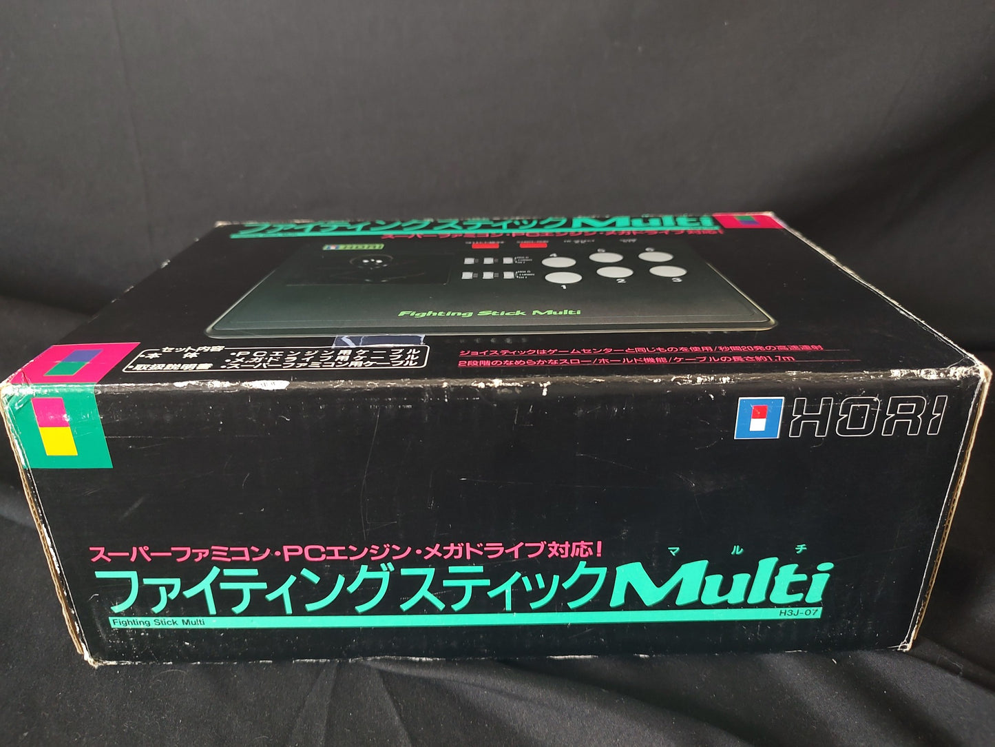 Hori Arcade Fighting Stick Multi for SNES, PC Engine, Megadrive Boxed set-g1007-