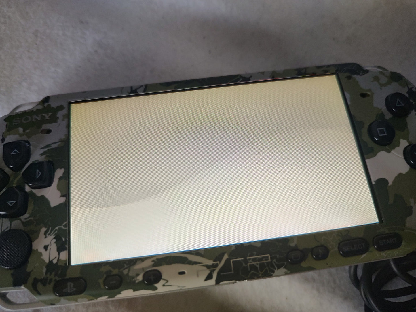 SONY PSP-3000 Console METAL GEAR SOLID Portable Camouflage Ver, Working-g1007