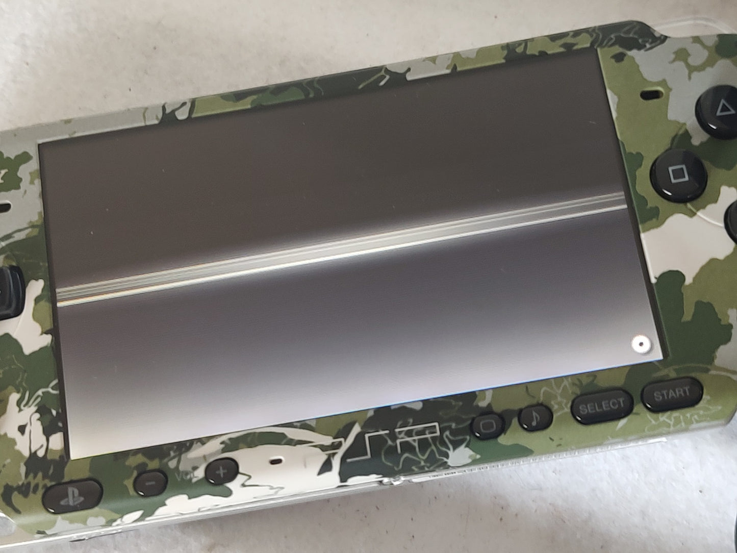 SONY PSP-3000 Console METAL GEAR SOLID Portable Camouflage Ver, Working-g1007