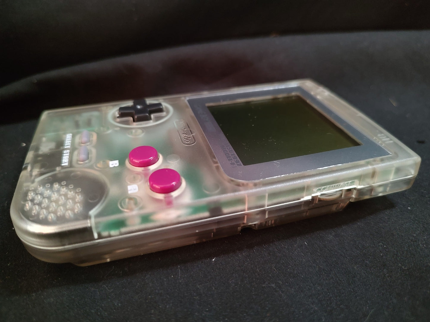 Gameboy Pocket FAMITSU Skeleton MGB-001 Console Manual, box set, Working, Japan